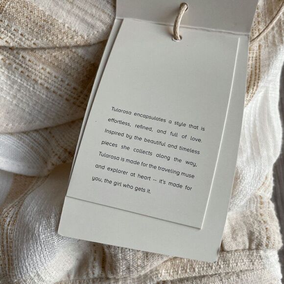 NWT Tularosa Avery Dress in White Stripe Small​​​​ - Picture 8 of 9